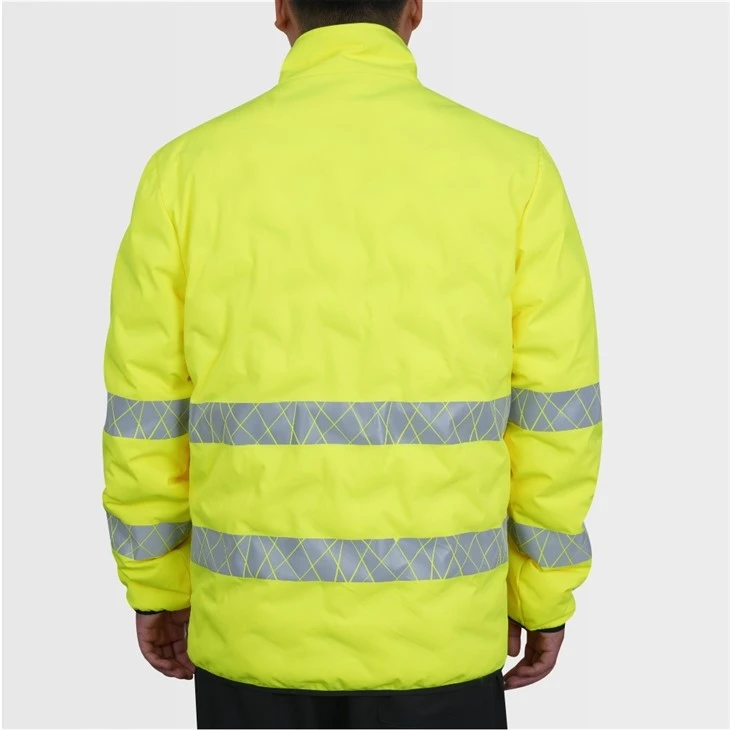 GL8922 Hi-Vis Tunnel Padding Jacket With Reflective Band